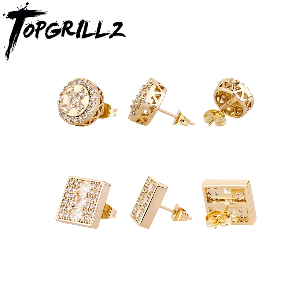 Женские круглые серьги TOPGRILLZ в стиле хип-хоп золотистого и серебристого цвета с кубическим цирконием, квадратные серьги-гвоздики в форме кубического циркония
Женские круглые серьги TOPGRILLZ в стиле хип-хоп золотистого и серебристого цвета с кубическим цирконием, квадратные серьги-гвоздики в форме кубического циркония