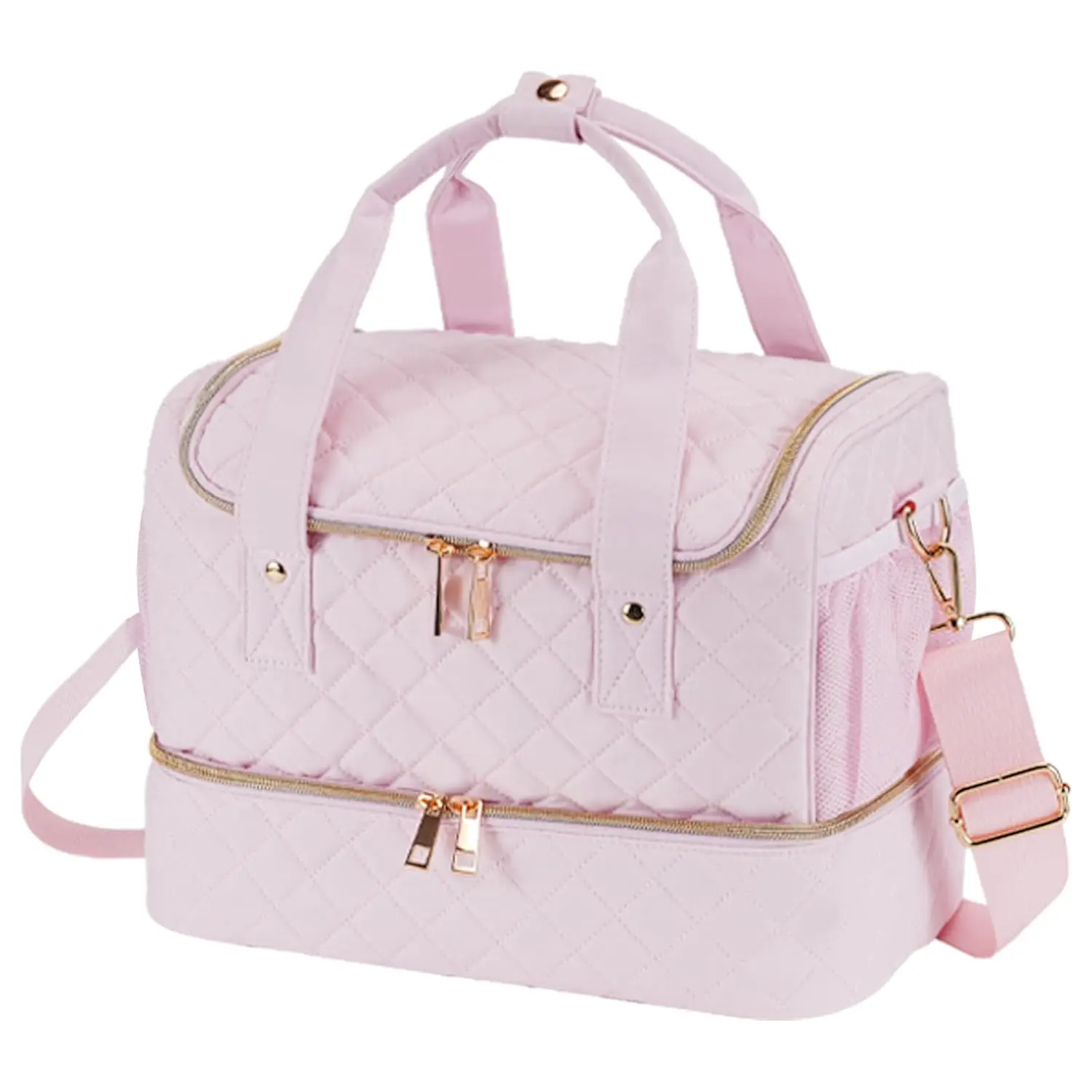 Nail Polish Organizer Case Holds 1 Lamp & 50 Bottles, Side Pockets for Tools, Pale Pink Storage Bag
Nail Polish Organizer Case Holds 1 Lamp & 50 Bottles, Side Pockets for Tools, Pale Pink Storage Bag