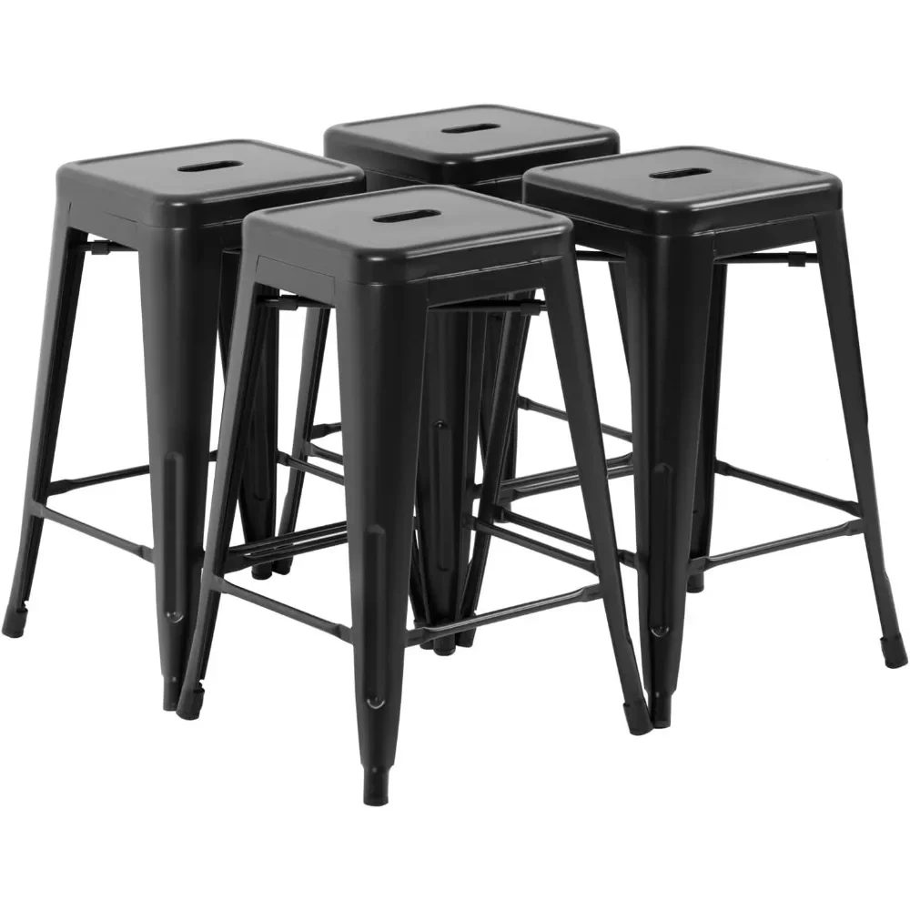 Bar Stools, Set of 4 Counter Height Bar Stools 24 Inches Industrial Chairs Patio Stackable Backless Stool, Stools Bar Chairs
Bar Stools, Set of 4 Counter Height Bar Stools 24 Inches Industrial Chairs Patio Stackable Backless Stool, Stools Bar Chairs