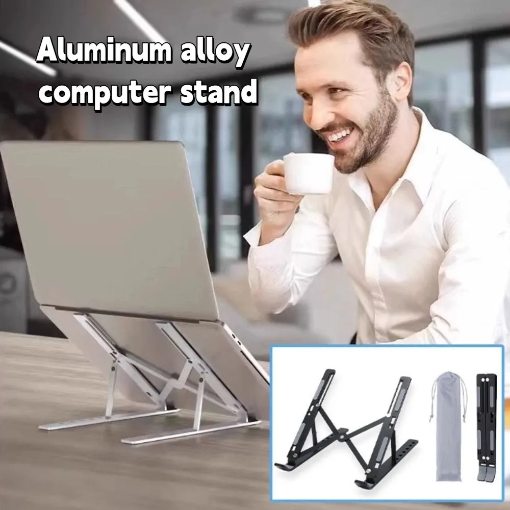 Подставка для ноутбука из алюминиевого сплава, складная подъемная опора для ноутбука, нескользящая подъемная охлаждающая подставка, складная подставка для ноутбука
Подставка для ноутбука из алюминиевого сплава, складная подъемная опора для ноутбука, нескользящая подъемная охлаждающая подставка, складная подставка для ноутбука