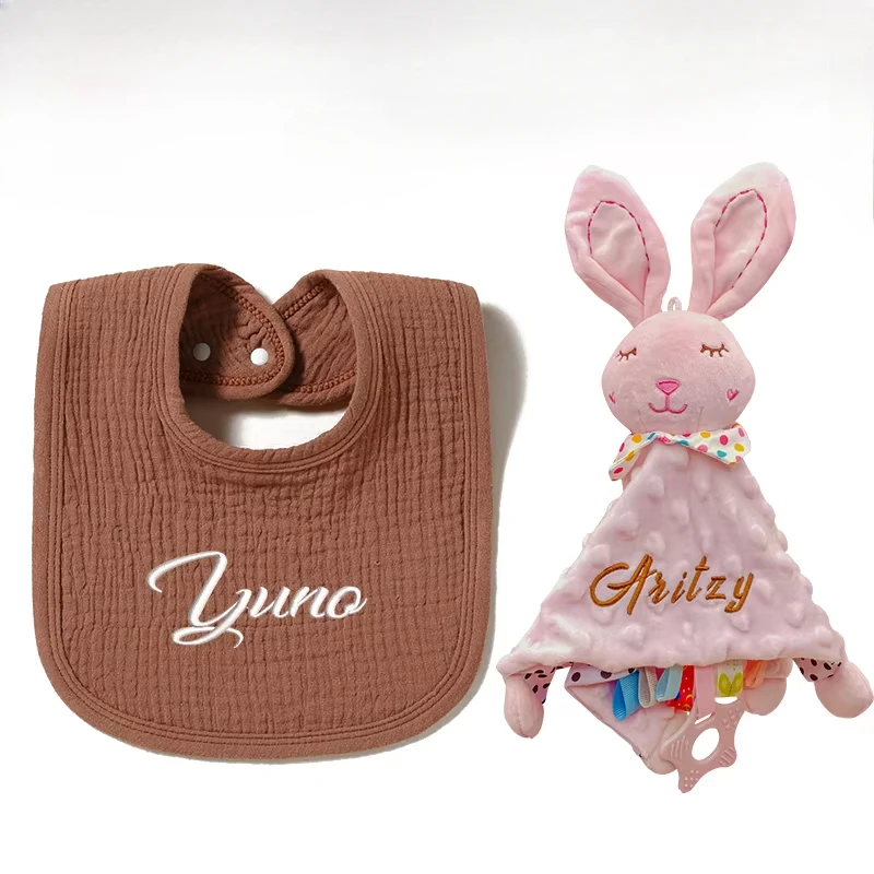 2Pcs Baby Drool Bibs & Security Blanket Organic Cotton Gaze Bibs Soft Teething Toys for Newborn Infant Essentials Shower Gifts
2Pcs Baby Drool Bibs & Security Blanket Organic Cotton Gaze Bibs Soft Teething Toys for Newborn Infant Essentials Shower Gifts