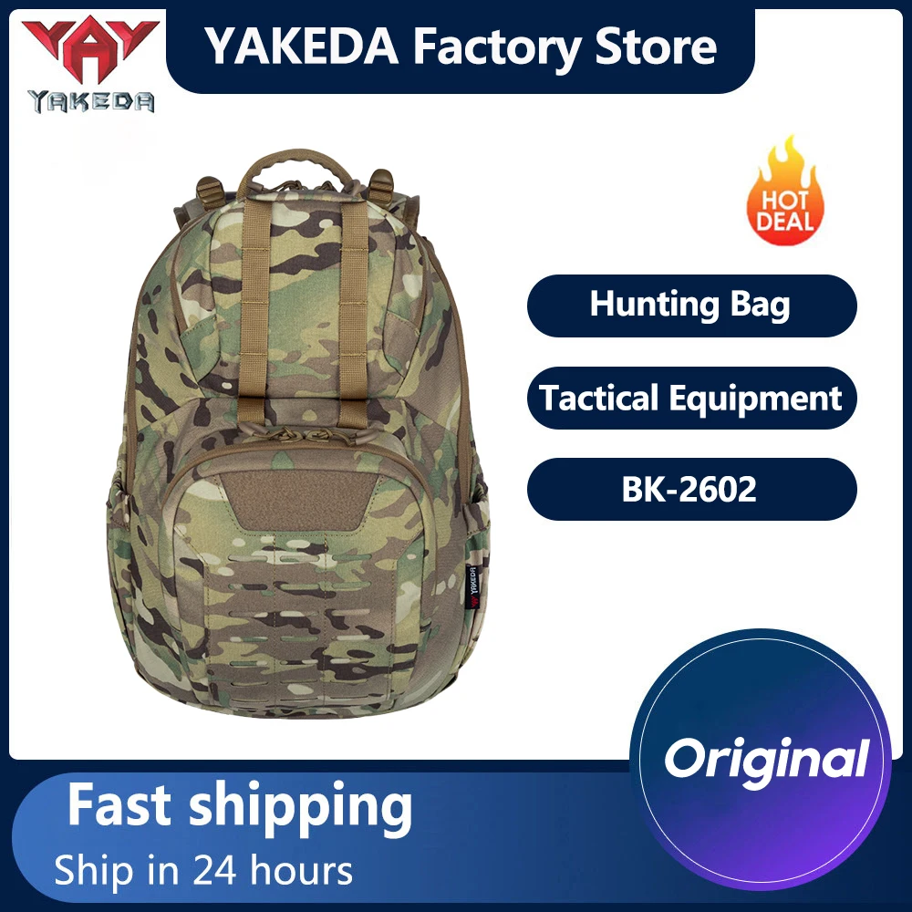 YAKEDA 26L 500D Nylon Tactical Backpack Travel Outdoor Multifunctional Backpack Breathable Hunting Backpack System
YAKEDA 26L 500D Nylon Tactical Backpack Travel Outdoor Multifunctional Backpack Breathable Hunting Backpack System