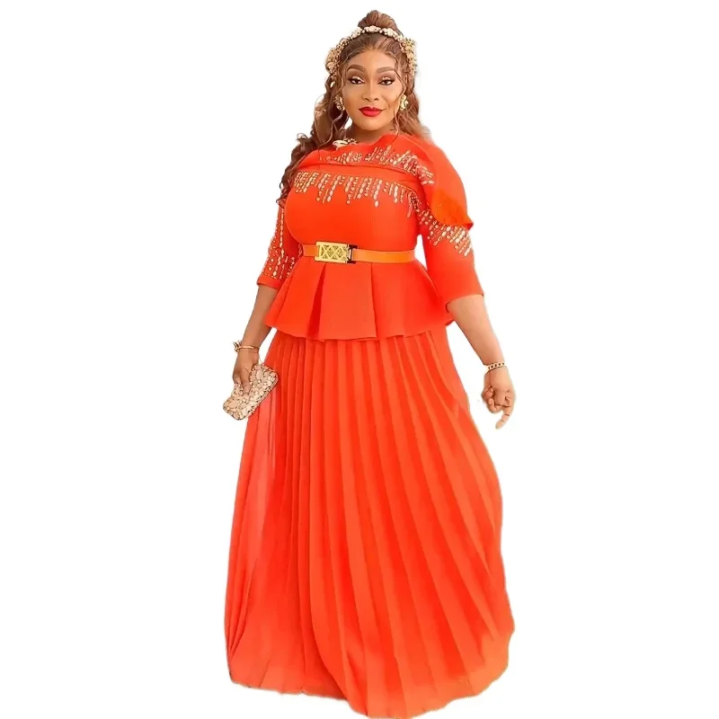 Elegant African Dresses for Women 2025 New Africa Clothing Plus Size Turkey Wedding Party Long Dress Dashiki Ankara Outfits Robe
Elegant African Dresses for Women 2025 New Africa Clothing Plus Size Turkey Wedding Party Long Dress Dashiki Ankara Outfits Robe