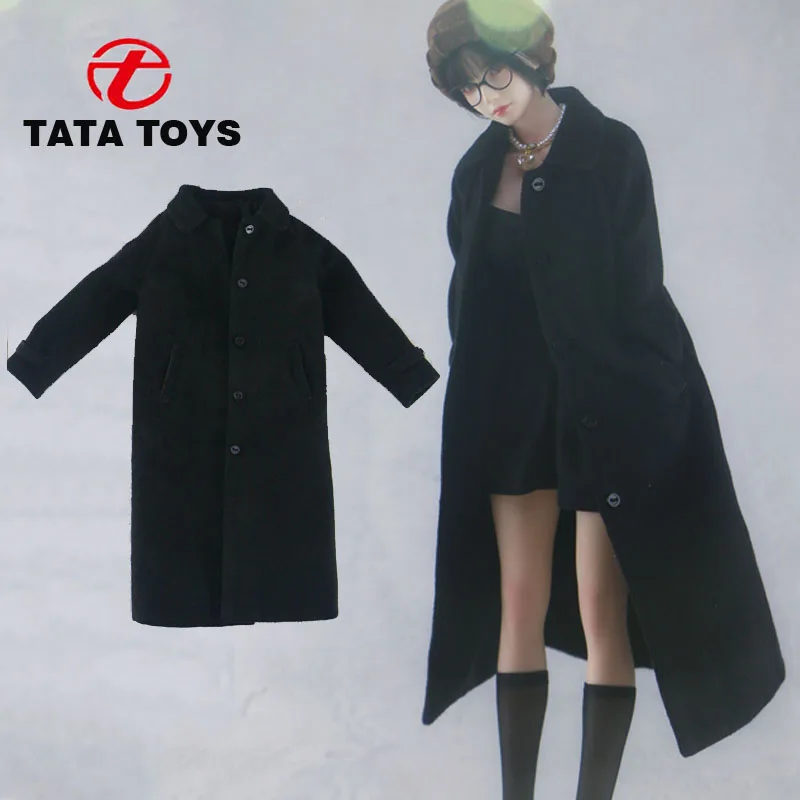 1/6 scale female Black Long Woolen Coat model fit 12'' inches Action Figure Body doll
1/6 scale female Black Long Woolen Coat model fit 12'' inches Action Figure Body doll
