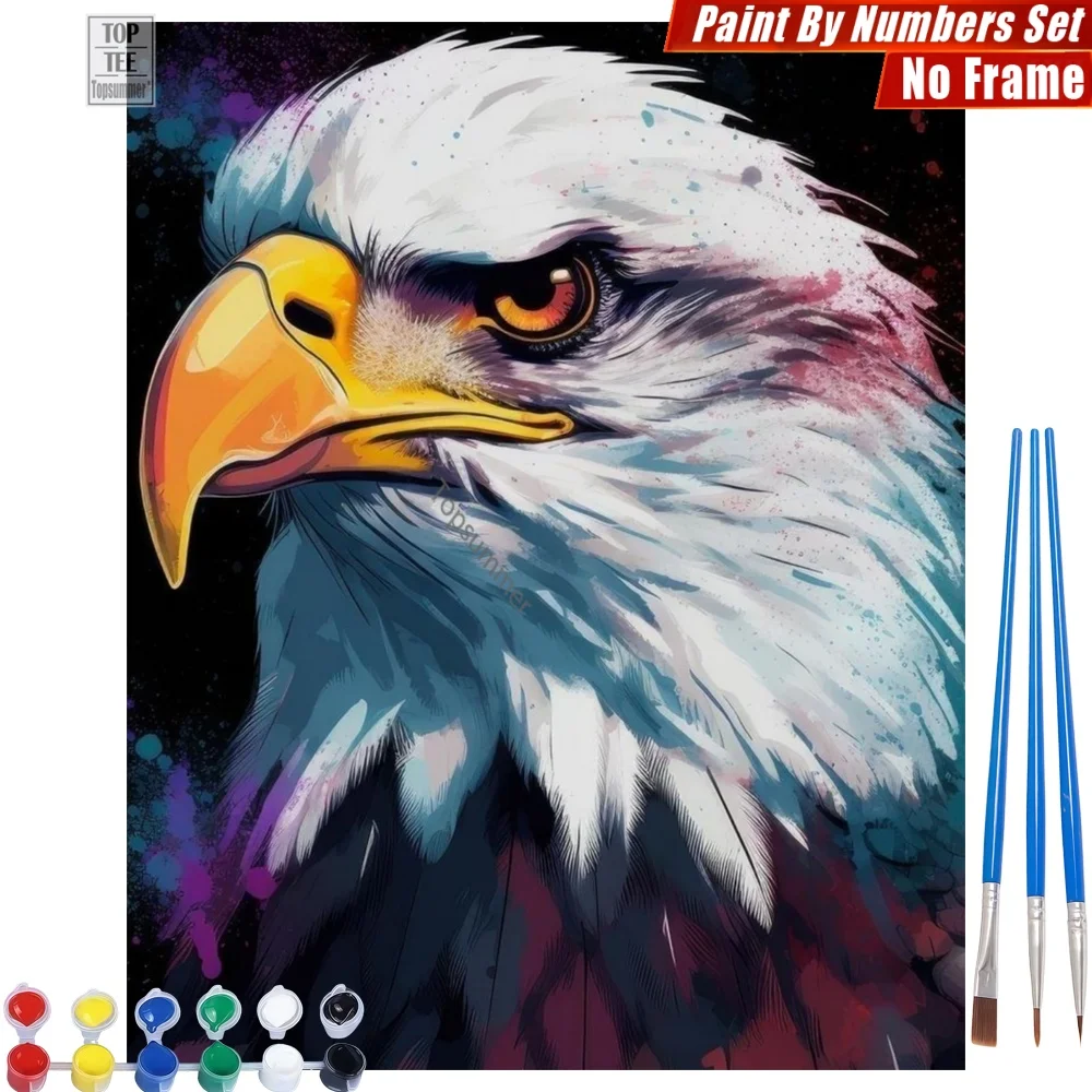 Sharp Layered Eagle Painting By Numbers Set - Piercing Eyes Close-Up Living Room Wall Art Thanksgiving Gift For Bird Lover
Sharp Layered Eagle Painting By Numbers Set - Piercing Eyes Close-Up Living Room Wall Art Thanksgiving Gift For Bird Lover