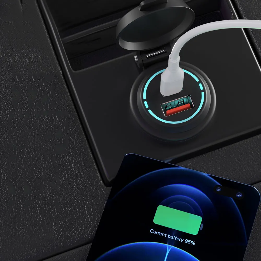 Quick Charge 3.0 Dual Port USB Type-C Fast Car Charger Socket Accessories Waterproof 12V/24V QC3.0 Power Outlet Universal
Quick Charge 3.0 Dual Port USB Type-C Fast Car Charger Socket Accessories Waterproof 12V/24V QC3.0 Power Outlet Universal