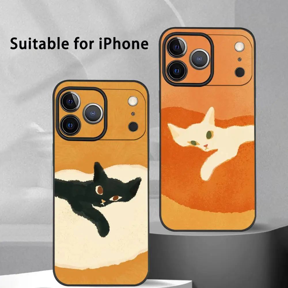 Sleeping Couple Cats Phone Case For IPhone 17 16 15 14 13 12 11 Pro Max Plus Mini Black Frosted Soft Shell Funda
Sleeping Couple Cats Phone Case For IPhone 17 16 15 14 13 12 11 Pro Max Plus Mini Black Frosted Soft Shell Funda