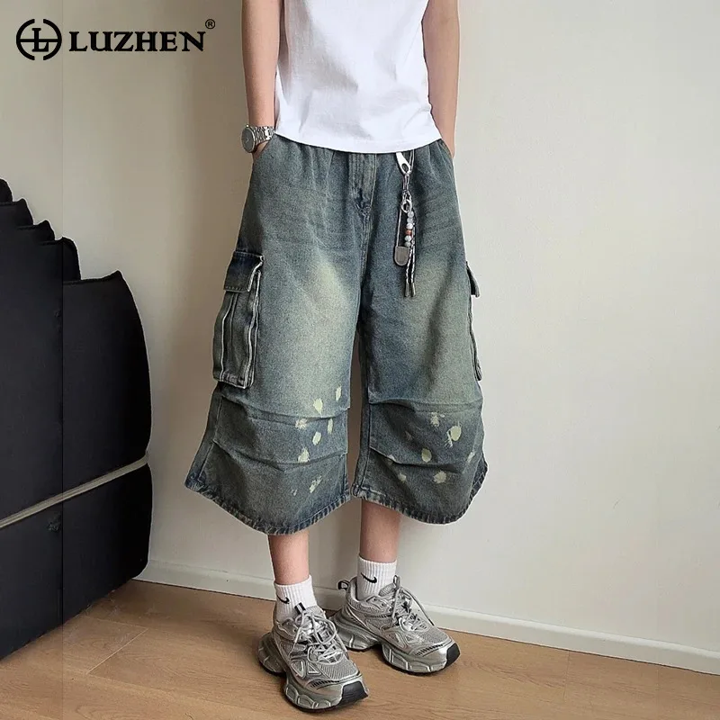 LUZHEN Original Vintage Washed Straight Denim Cropped Trousers Men's 2025 Summer Street Wear Loose Fashion Casual Jeans JY1998
LUZHEN Original Vintage Washed Straight Denim Cropped Trousers Men's 2025 Summer Street Wear Loose Fashion Casual Jeans JY1998