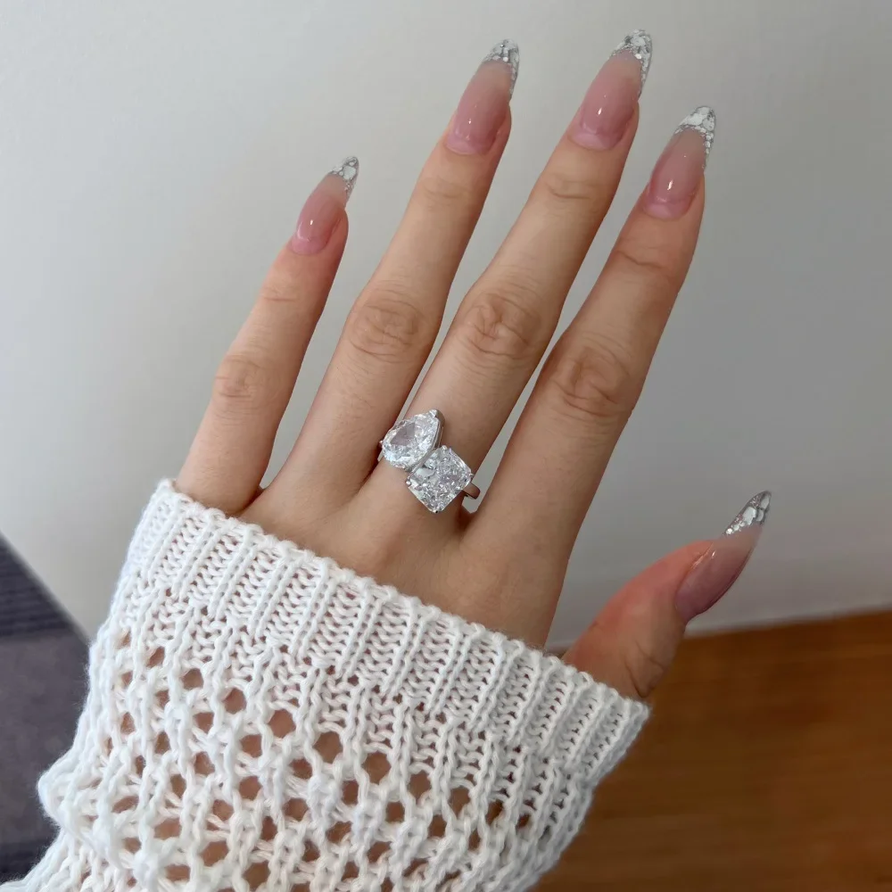 Unique Lab Diamond Ring 100% Real 925 Sterling Silver Engagement Wedding Band Rings for Women Bridal Promise Jewelry Gift
Unique Lab Diamond Ring 100% Real 925 Sterling Silver Engagement Wedding Band Rings for Women Bridal Promise Jewelry Gift