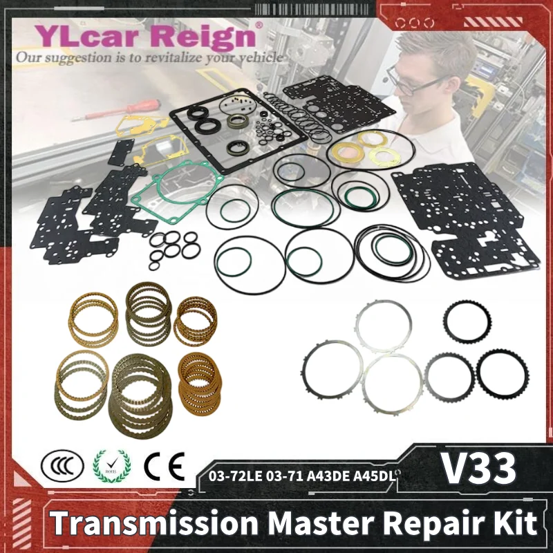 V33 03-72LE 03-71 A43DE A45DL Auto Transmission Gearbox Master Repair Overhaul Kit Seals Gasket O-rings for MITSUBISHI Pajero
V33 03-72LE 03-71 A43DE A45DL Auto Transmission Gearbox Master Repair Overhaul Kit Seals Gasket O-rings for MITSUBISHI Pajero