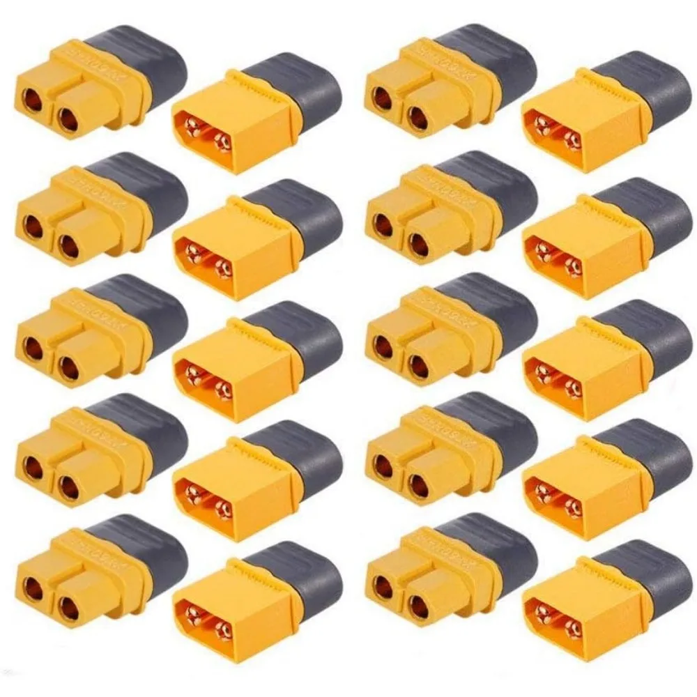 10 Pair XT60H Male Female Bullet Connector Plugs for RC Battery
10 Pair XT60H Male Female Bullet Connector Plugs for RC Battery