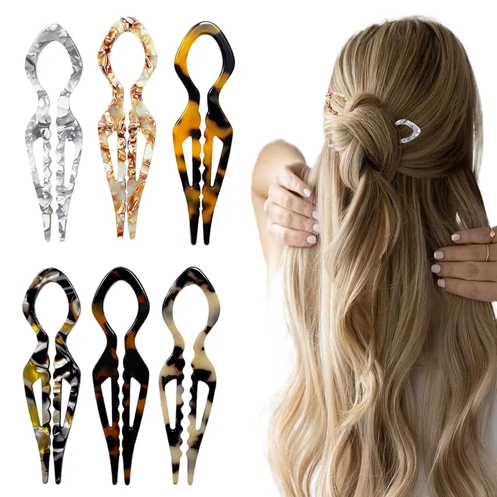 6PCS French Hair Pins for Women,4.33\ Tortoise Shell Hair Pin Strong Hold for Thick Hair, Acetate Twist Pin for Updos Buns Ch
6PCS French Hair Pins for Women,4.33\ Tortoise Shell Hair Pin Strong Hold for Thick Hair, Acetate Twist Pin for Updos Buns Ch
