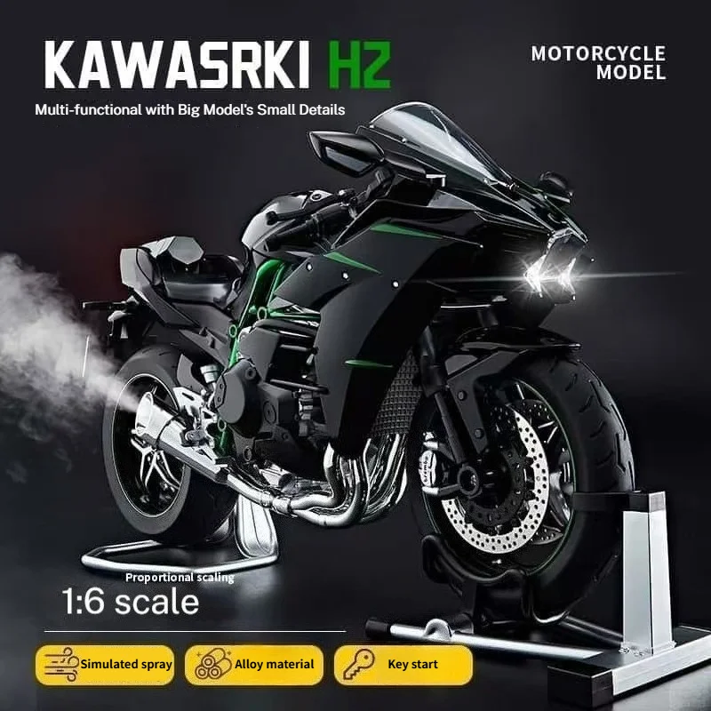 For Kawasaki H2R1: 6 spray alloy metal motorcycle modeldecoration,the dynamic version,suitable for children toy as a gift option
For Kawasaki H2R1: 6 spray alloy metal motorcycle modeldecoration,the dynamic version,suitable for children toy as a gift option