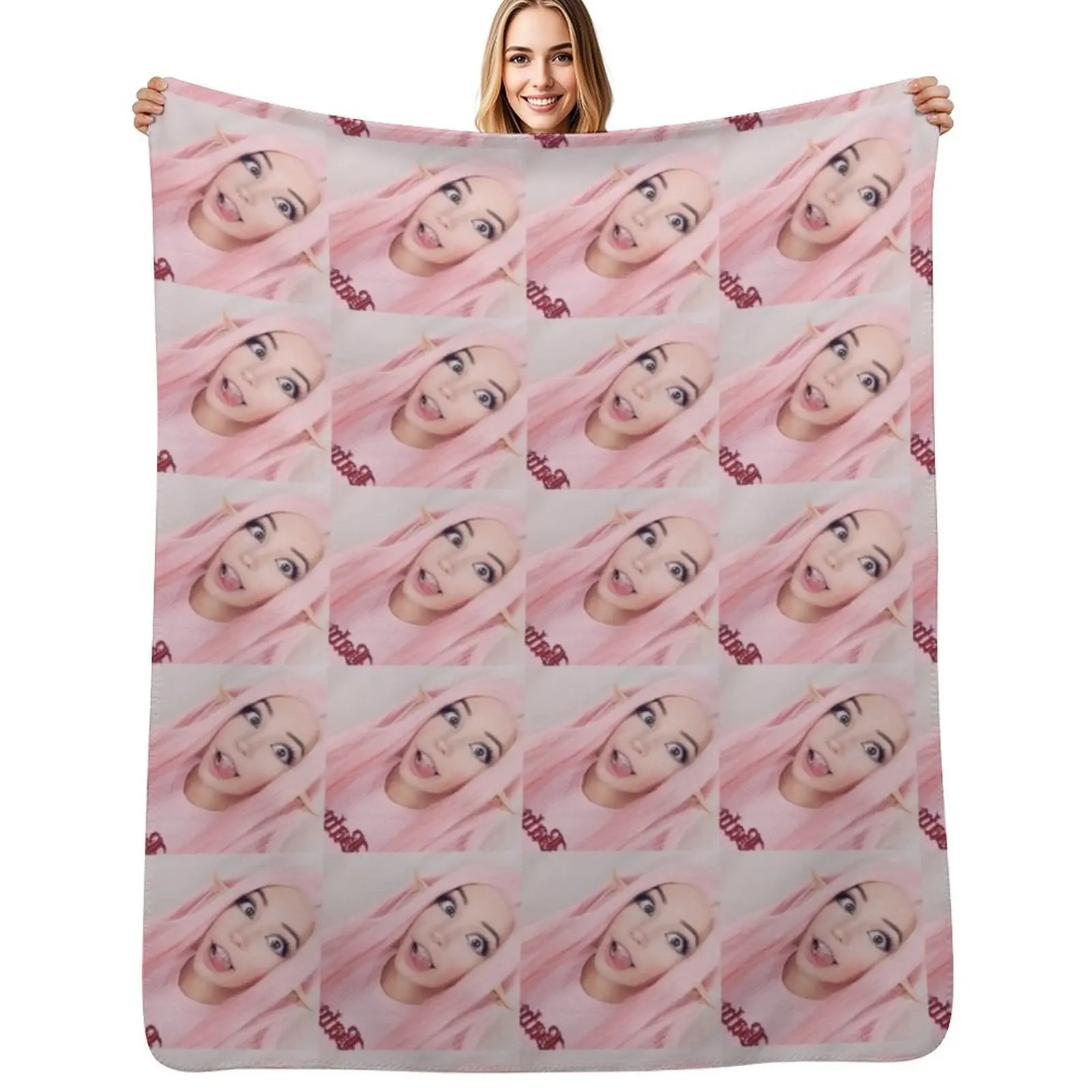 Cute Belle Delphine Throw Blanket Elegant Warm Throw Blanket for Hotel Home
Cute Belle Delphine Throw Blanket Elegant Warm Throw Blanket for Hotel Home