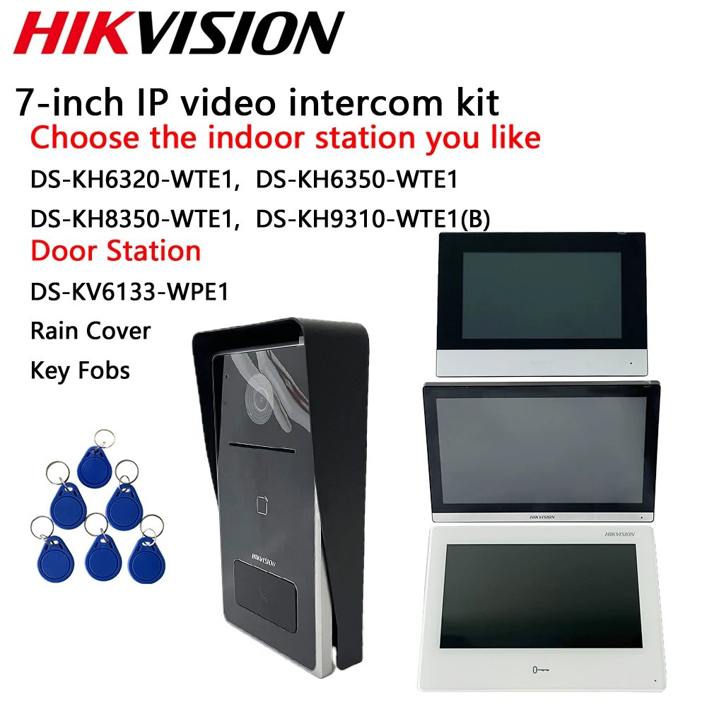 Hikvision 7-дюймовый комплект IP-видеодомофона DS-KH6320-WTE1 DS-KH6350-WTE1 DS-KH8350-WTE1 DS-KH9310-WTE1(B) Станция DS-KV6133-WPE1
Hikvision 7-дюймовый комплект IP-видеодомофона DS-KH6320-WTE1 DS-KH6350-WTE1 DS-KH8350-WTE1 DS-KH9310-WTE1(B) Станция DS-KV6133-WPE1