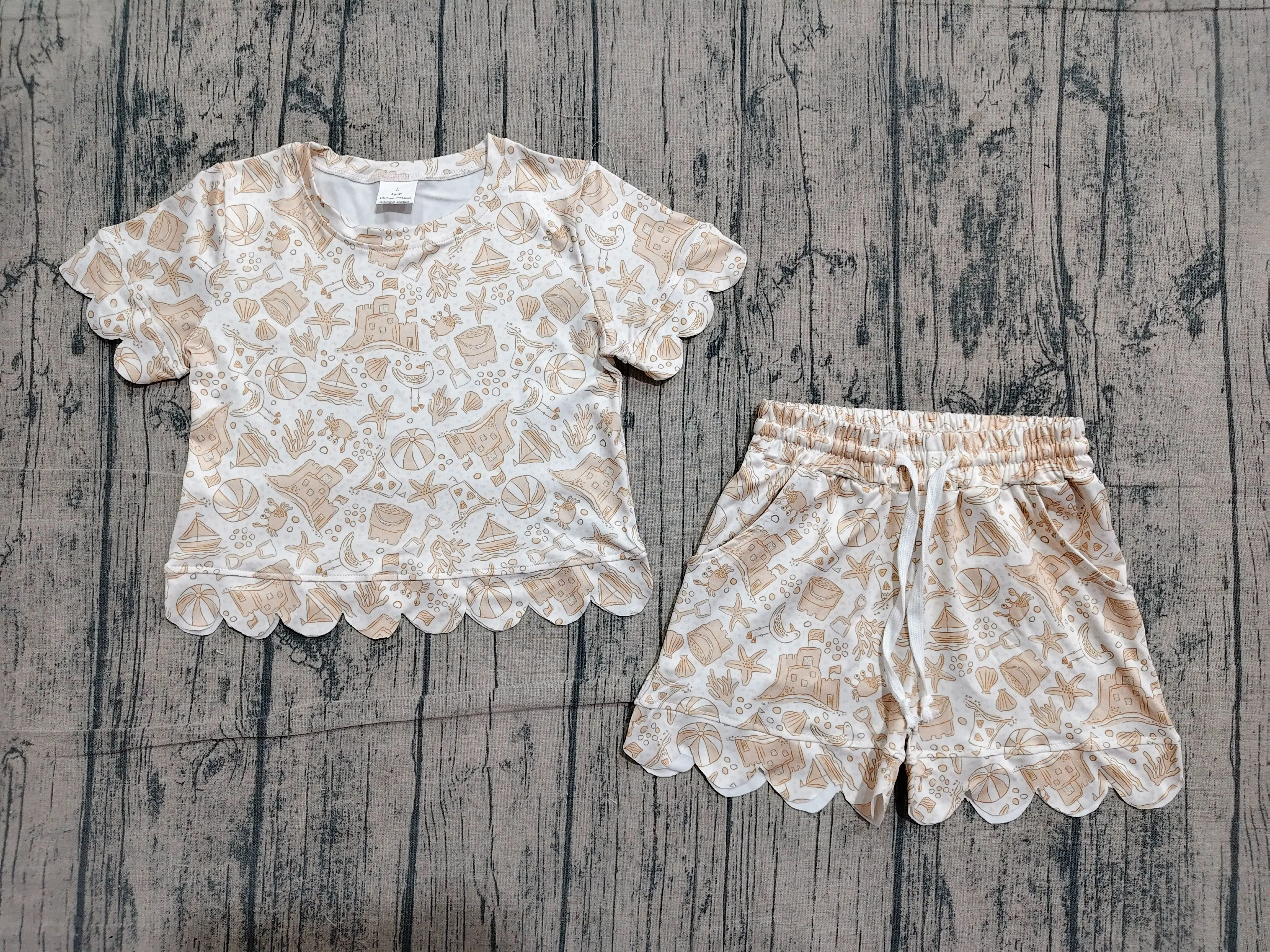Wholesale Baby Girl Short Sleeve Beach Shirt Pockets Shorts Set Kids Girls Ruffle Clothes Children Toddler Summer Outfit
Wholesale Baby Girl Short Sleeve Beach Shirt Pockets Shorts Set Kids Girls Ruffle Clothes Children Toddler Summer Outfit