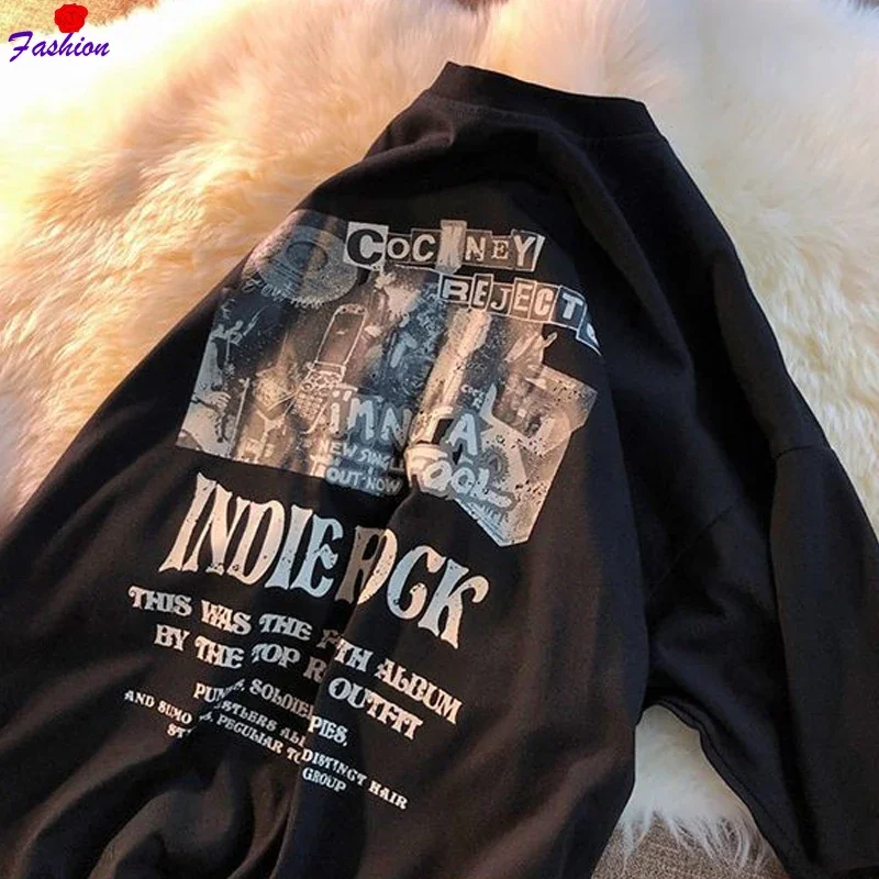 Vintage Female T Shirt Short Sleeved T-shirt Oversized Harajuku Style Grunge Couple Clothes Fashion Women's Tee Y2k Top
Vintage Female T Shirt Short Sleeved T-shirt Oversized Harajuku Style Grunge Couple Clothes Fashion Women's Tee Y2k Top