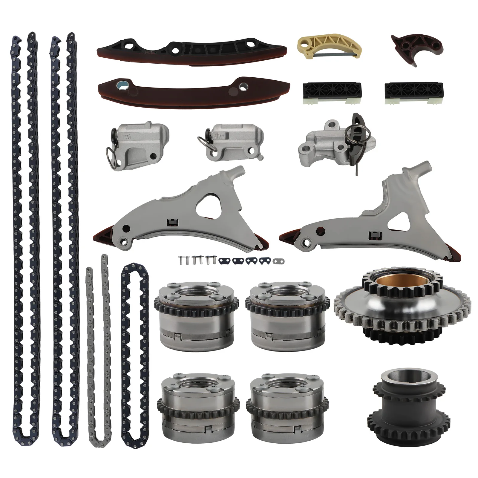 Timing Chain Kit & VVT Sprocket For Mercedes Benz M276 W166 ML350 3.5L V6
Timing Chain Kit & VVT Sprocket For Mercedes Benz M276 W166 ML350 3.5L V6