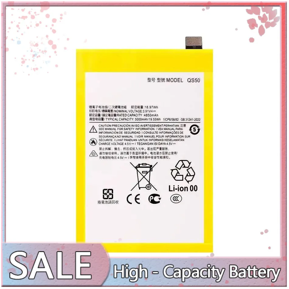 For Motorola Moto G Stylus 5G 2024 Safe 5000Mah Mobile Phone Battery QS50
For Motorola Moto G Stylus 5G 2024 Safe 5000Mah Mobile Phone Battery QS50