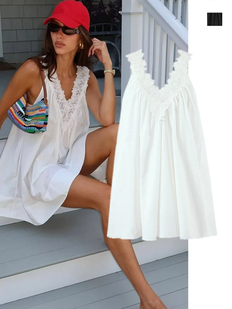 Кружевная лоскутная плиссированная плиссированная юбка с V-образным вырезом Ele, жилет Dr Holiday Feel, французская юбка трапециевидной формы
Кружевная лоскутная плиссированная плиссированная юбка с V-образным вырезом Ele, жилет Dr Holiday Feel, французская юбка трапециевидной формы