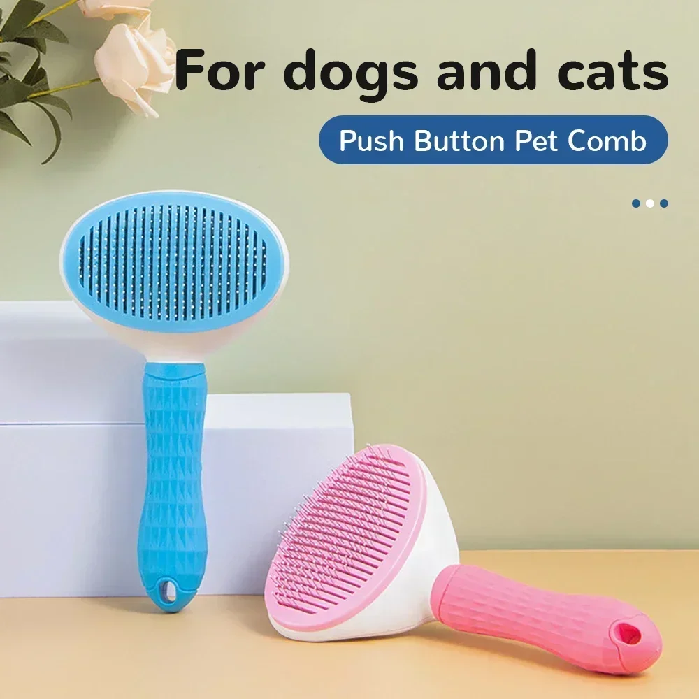 Pet Hair Removal Brush Pet Cleaning and Grooming Products Stainless Steel Automatic Hair Removal Cat Comb Pet Grooming Products
Pet Hair Removal Brush Pet Cleaning and Grooming Products Stainless Steel Automatic Hair Removal Cat Comb Pet Grooming Products