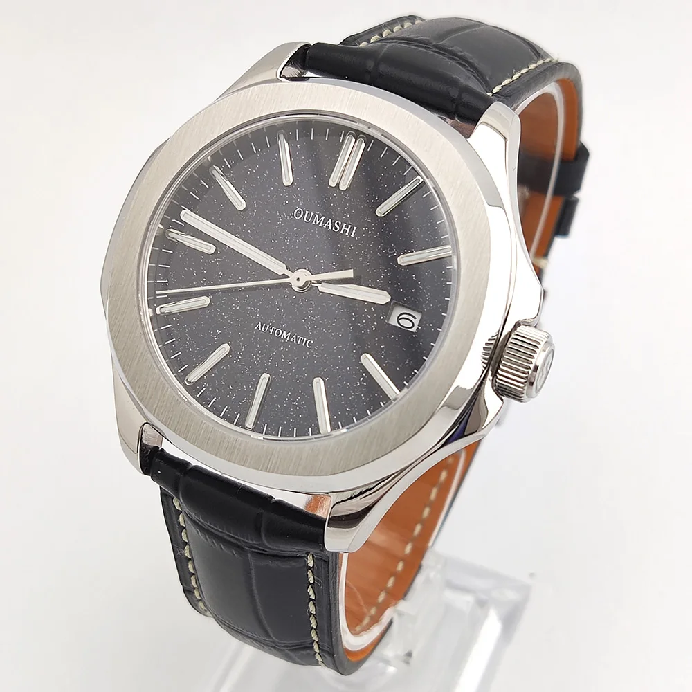 44mm NH35 Watch Starry Sky Dial Automatic Mechanical Watch Stainless Steel Sapphire Glass Waterproof Case Leather Strap Watch
44mm NH35 Watch Starry Sky Dial Automatic Mechanical Watch Stainless Steel Sapphire Glass Waterproof Case Leather Strap Watch