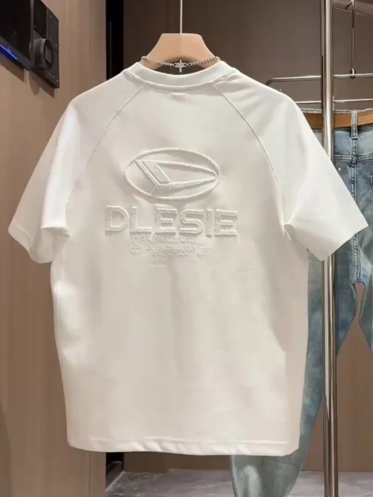 Summer New Style Men's Fashion Loose Fit round Neck T-Shirt Embroidered Letter Short Sleeve Casual Comfortable Breathable
Summer New Style Men's Fashion Loose Fit round Neck T-Shirt Embroidered Letter Short Sleeve Casual Comfortable Breathable