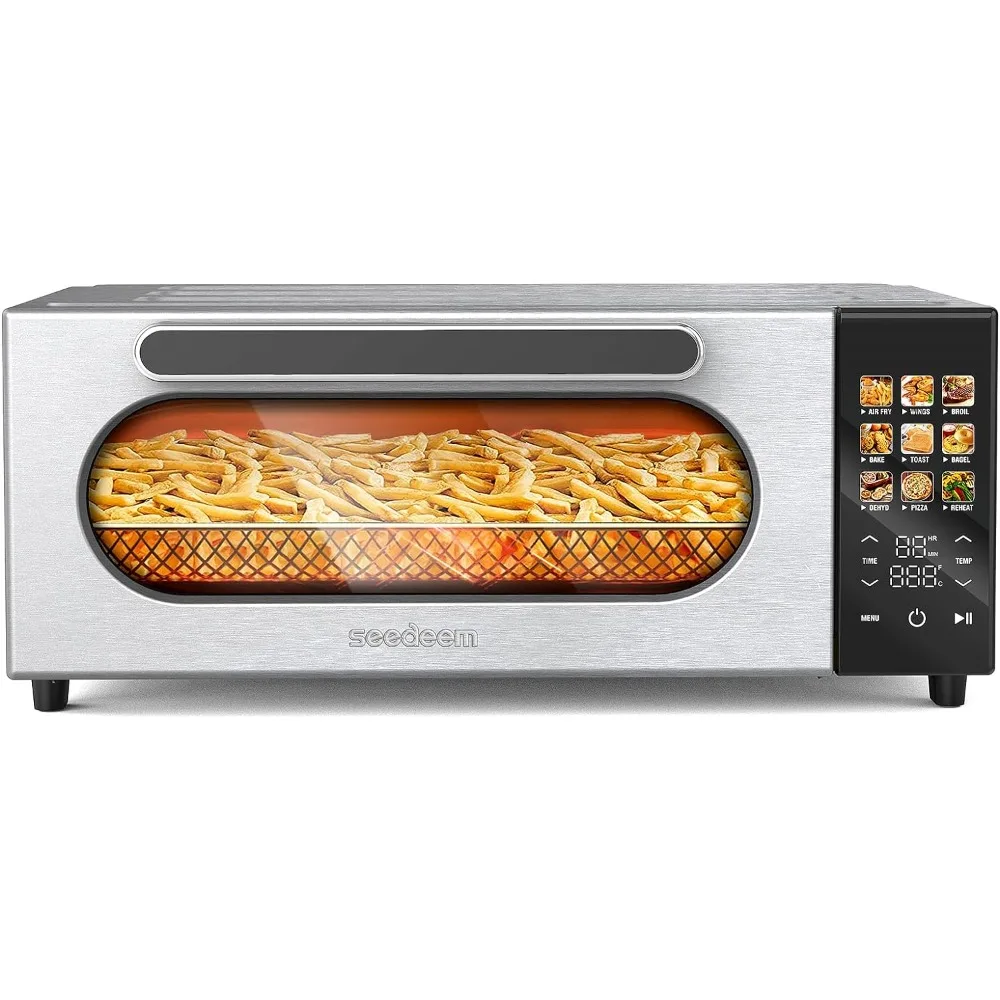 10-in-1 Air Convection Toaster Oven, 15L Convection Toaster Oven Cooker with Color LCD Display and Touch Screen, Toaster
10-in-1 Air Convection Toaster Oven, 15L Convection Toaster Oven Cooker with Color LCD Display and Touch Screen, Toaster