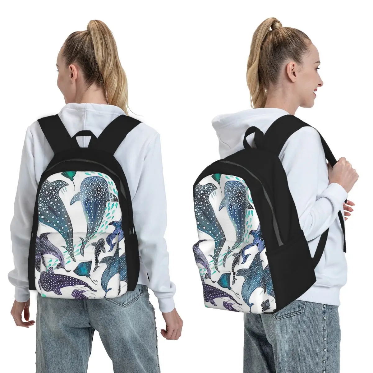 Whale Shark, Ray And Sea Creature Play Backpack Boys Girls BookBag Kids School Bag Computer Shoulder Bags for Men Women
Whale Shark, Ray And Sea Creature Play Backpack Boys Girls BookBag Kids School Bag Computer Shoulder Bags for Men Women