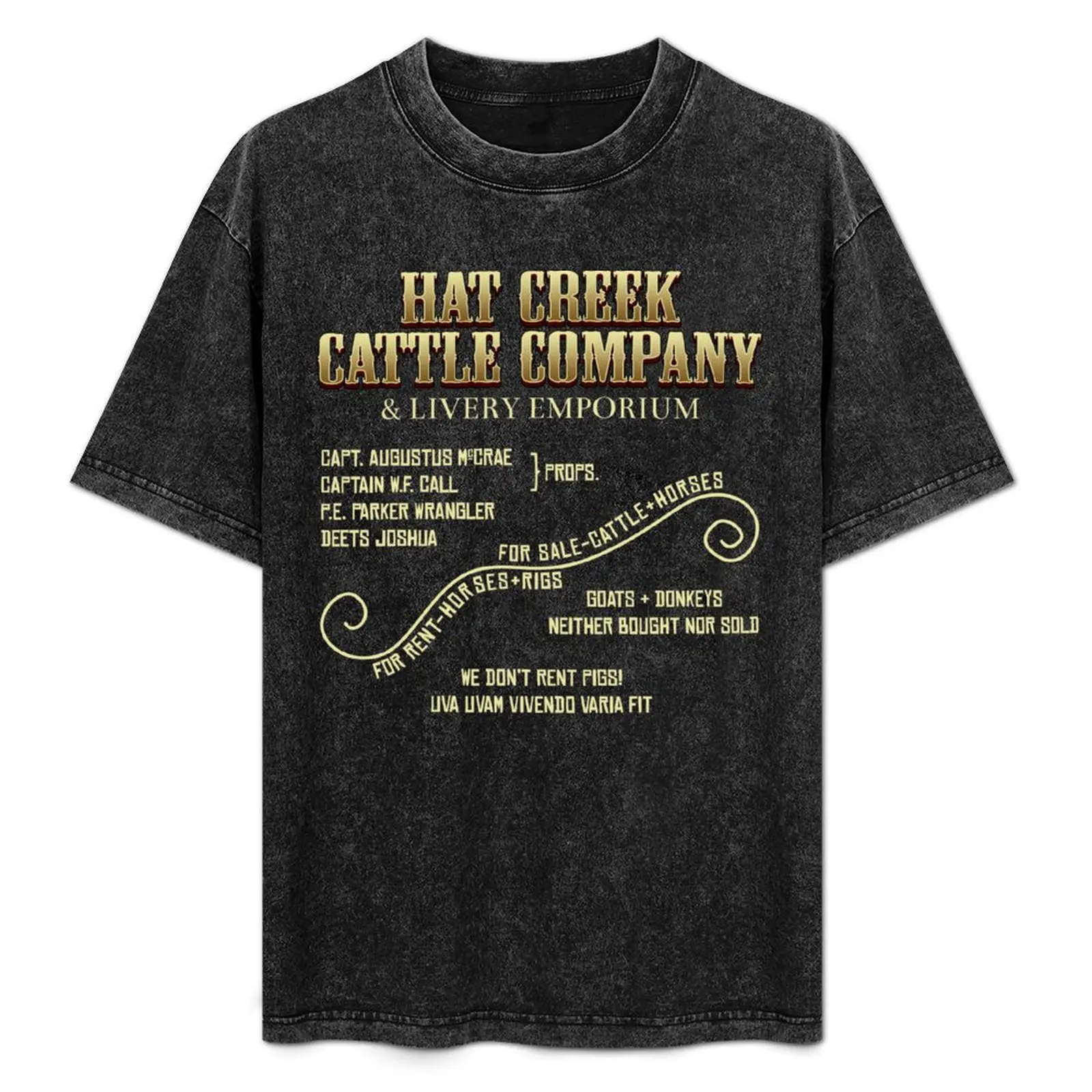 Hat Creek Cattle Company Sign T-Shirt Big Size Short Sleeve Casual Top
Hat Creek Cattle Company Sign T-Shirt Big Size Short Sleeve Casual Top
