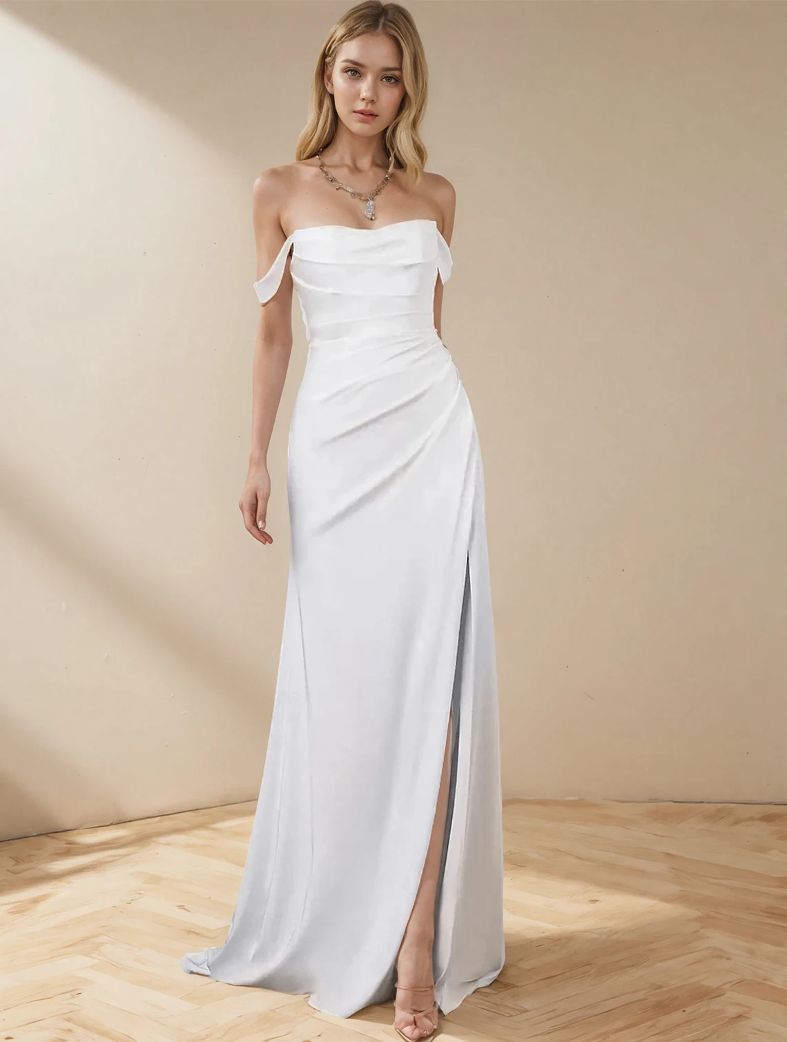 A Line Simple Beach Wedding Dresses Off Shoulder Reception Wedding Dress Cap Sleeve Floor Length Ruched 2025 free customized
A Line Simple Beach Wedding Dresses Off Shoulder Reception Wedding Dress Cap Sleeve Floor Length Ruched 2025 free customized