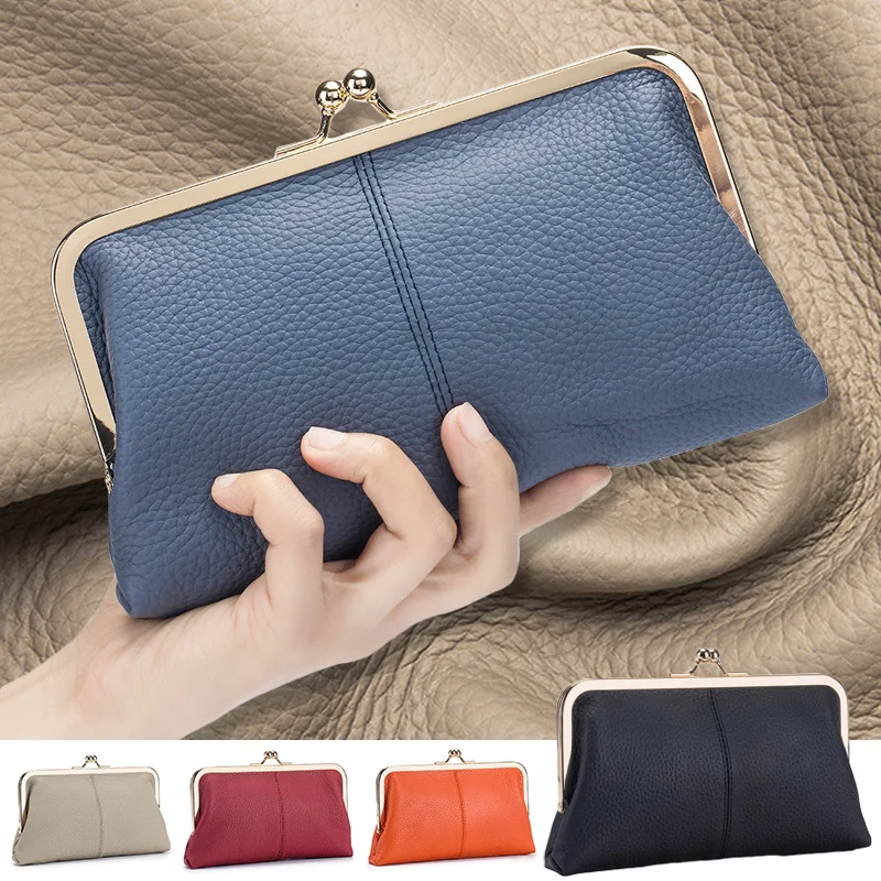 Genuine Leather Long Clutch Wallet Clip Bags Vintage Coin Purse Card Holder Key Lipstick Storage Phone Pouch Case For Women
Genuine Leather Long Clutch Wallet Clip Bags Vintage Coin Purse Card Holder Key Lipstick Storage Phone Pouch Case For Women
