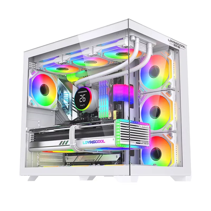 Graphics Card Computer cases 240/360SeaView Room Chassis Desktop Glass Side View Support ATX Large Board/360 Water Cooling/410mm
Graphics Card Computer cases 240/360SeaView Room Chassis Desktop Glass Side View Support ATX Large Board/360 Water Cooling/410mm