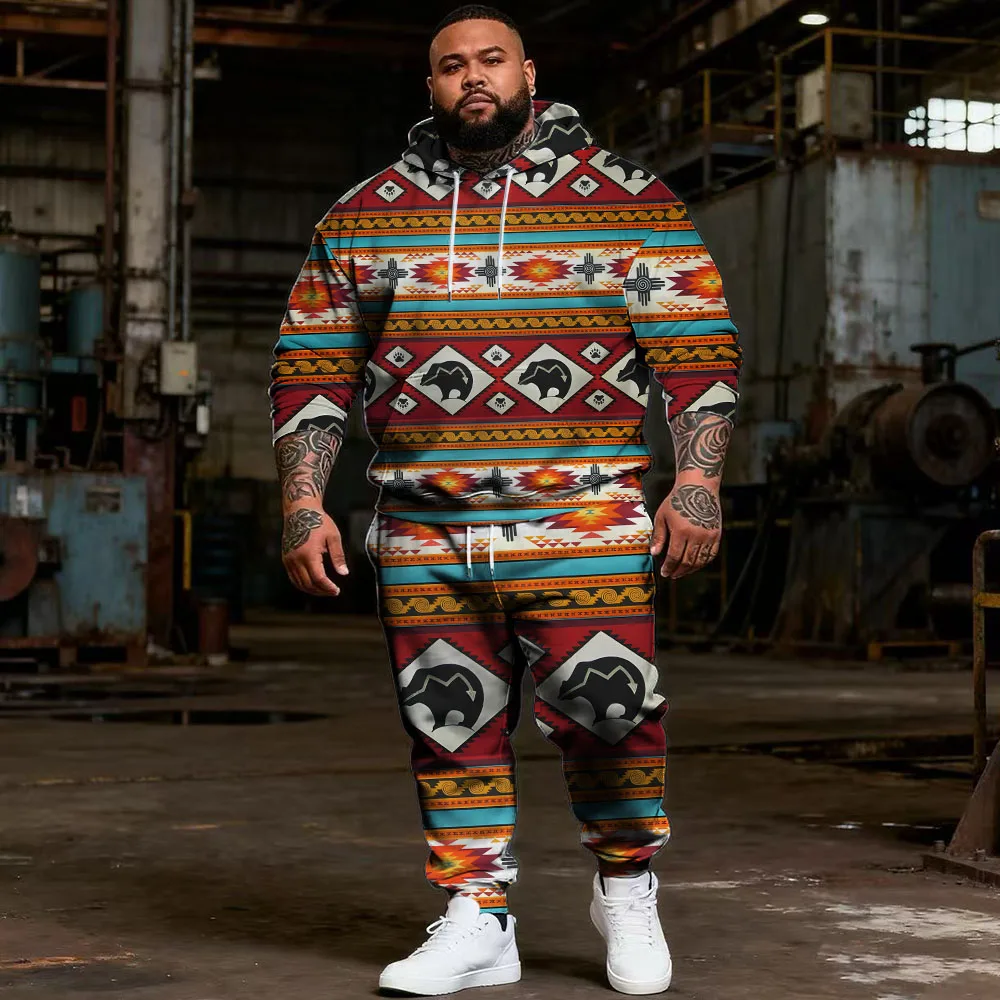 S-9xl plus size Men's 2-Piece Hoodie Set: Cow, Texture Plaid - Soft Fabric, Warm, Fine Textures, Comfortable for Big & Tall Guys
S-9xl plus size Men's 2-Piece Hoodie Set: Cow, Texture Plaid - Soft Fabric, Warm, Fine Textures, Comfortable for Big & Tall Guys