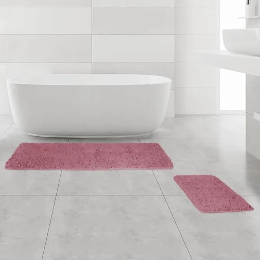 Bathroom Rugs Sets 2 PieceThick Chenille Bath Mats Absorbent and Washable Bath Rug Non-Slip Extra Soft Rugs for Bathroom Floor
Bathroom Rugs Sets 2 PieceThick Chenille Bath Mats Absorbent and Washable Bath Rug Non-Slip Extra Soft Rugs for Bathroom Floor