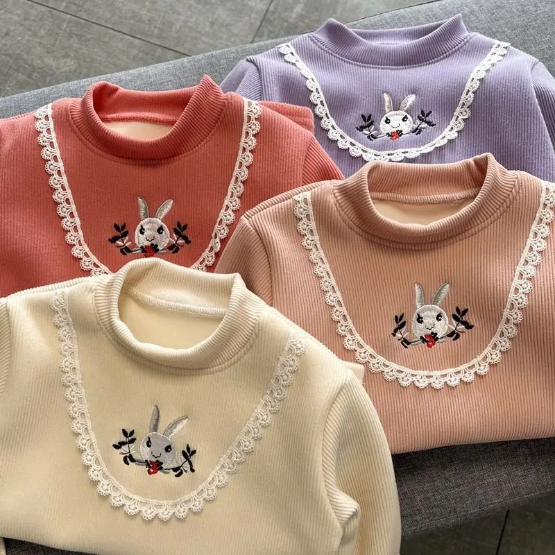 Girls Plus Velvet Bottom Shirt Sweater New Children Winter Fashion Little Girls One-piece Velvet Warm Top Hoodies & Sweatshirts
Girls Plus Velvet Bottom Shirt Sweater New Children Winter Fashion Little Girls One-piece Velvet Warm Top Hoodies & Sweatshirts