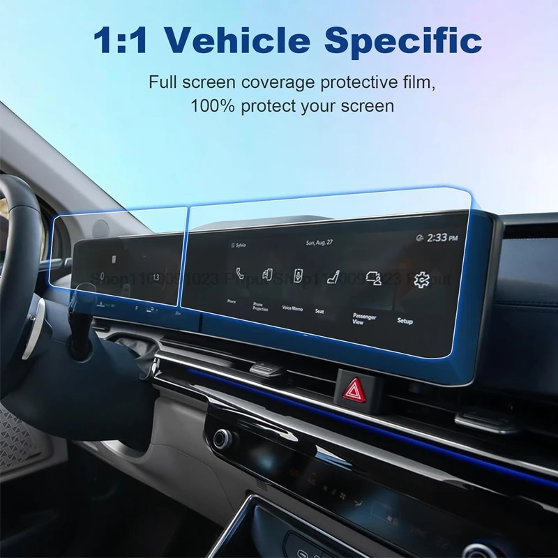 Закаленное стекло для Kia Carnival 2025, автомобильный ЖК-дисплей 12,3 дюйма, GPS-навигация и приборная панель, сенсорный экран, защитная пленка, аксессуары
Закаленное стекло для Kia Carnival 2025, автомобильный ЖК-дисплей 12,3 дюйма, GPS-навигация и приборная панель, сенсорный экран, защитная пленка, аксессуары
