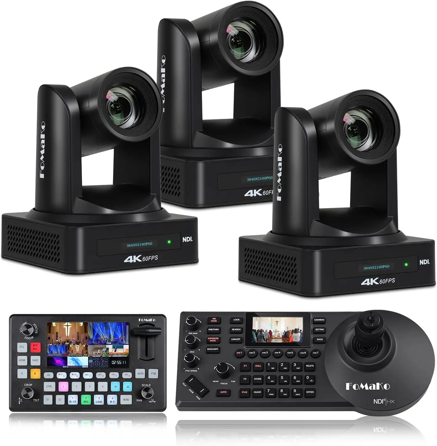 Камера FoMaKo 4K 60FPS NDI HDMI с 20-кратным оптическим зумом и функцией PTZ, AI Auto-Tracking Gen 3, для прямых трансляций документальных фильмов (K800NX3+KC601+KC608)
Камера FoMaKo 4K 60FPS NDI HDMI с 20-кратным оптическим зумом и функцией PTZ, AI Auto-Tracking Gen 3, для прямых трансляций документальных фильмов (K800NX3+KC601+KC608)