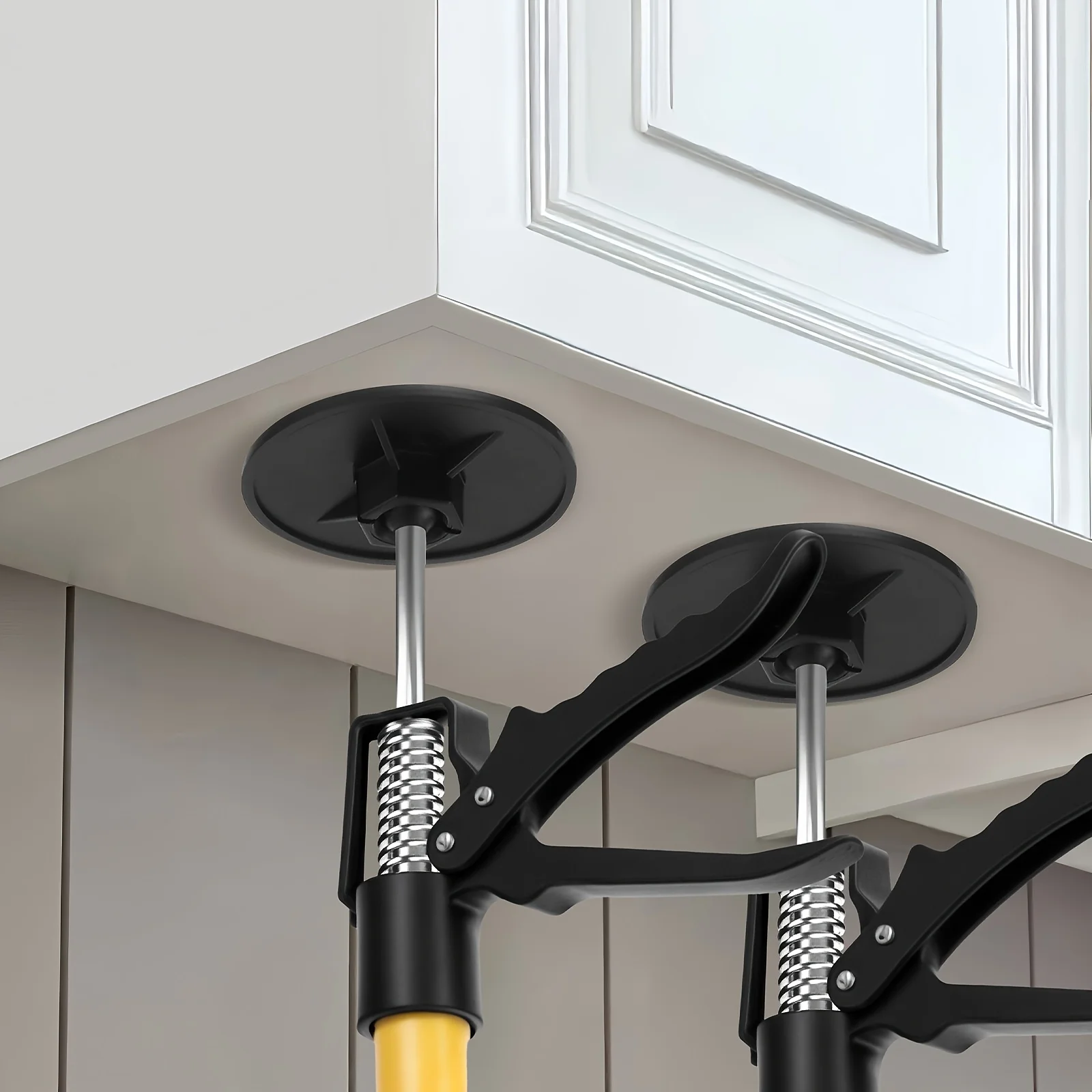 2pcs Telescoping Support Rods, 19.7-45.3 Inch Yellow Steel Third Hand Support System, 88.18 Lbs Load Capacity, Thickened Base for Extra Stability, Easy Height Adjustment for Lifting Drywall, Cabinets, Panels
2pcs Telescoping Support Rods, 19.7-45.3 Inch Yellow Steel Third Hand Support System, 88.18 Lbs Load Capacity, Thickened Base for Extra Stability, Easy Height Adjustment for Lifting Drywall, Cabinets, Panels