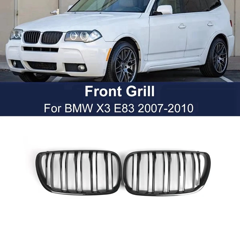 Передняя решетка радиатора для BMW X3 E83, дизельный бензиновый внедорожник 2007-2010, 1 пара
Передняя решетка радиатора для BMW X3 E83, дизельный бензиновый внедорожник 2007-2010, 1 пара