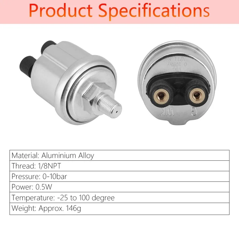 1/8NPT Oil Pressure Sensor Generator Oil Pressure Sensor Oil Pressure Sensor 0 To 10 1/8NPT For Diesel Generator
1/8NPT Oil Pressure Sensor Generator Oil Pressure Sensor Oil Pressure Sensor 0 To 10 1/8NPT For Diesel Generator