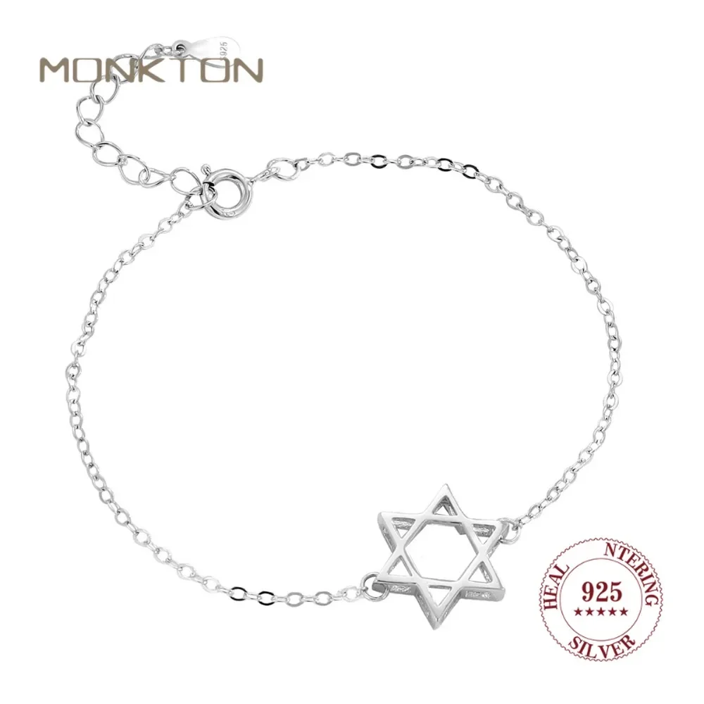 Monkton, новинка 2025, браслет из стерлингового серебра 925 пробы со звездой Давида для женщин, цепочка с гексаграммой, годовщина свадьбы, роскошные ювелирные изделия
Monkton, новинка 2025, браслет из стерлингового серебра 925 пробы со звездой Давида для женщин, цепочка с гексаграммой, годовщина свадьбы, роскошные ювелирные изделия