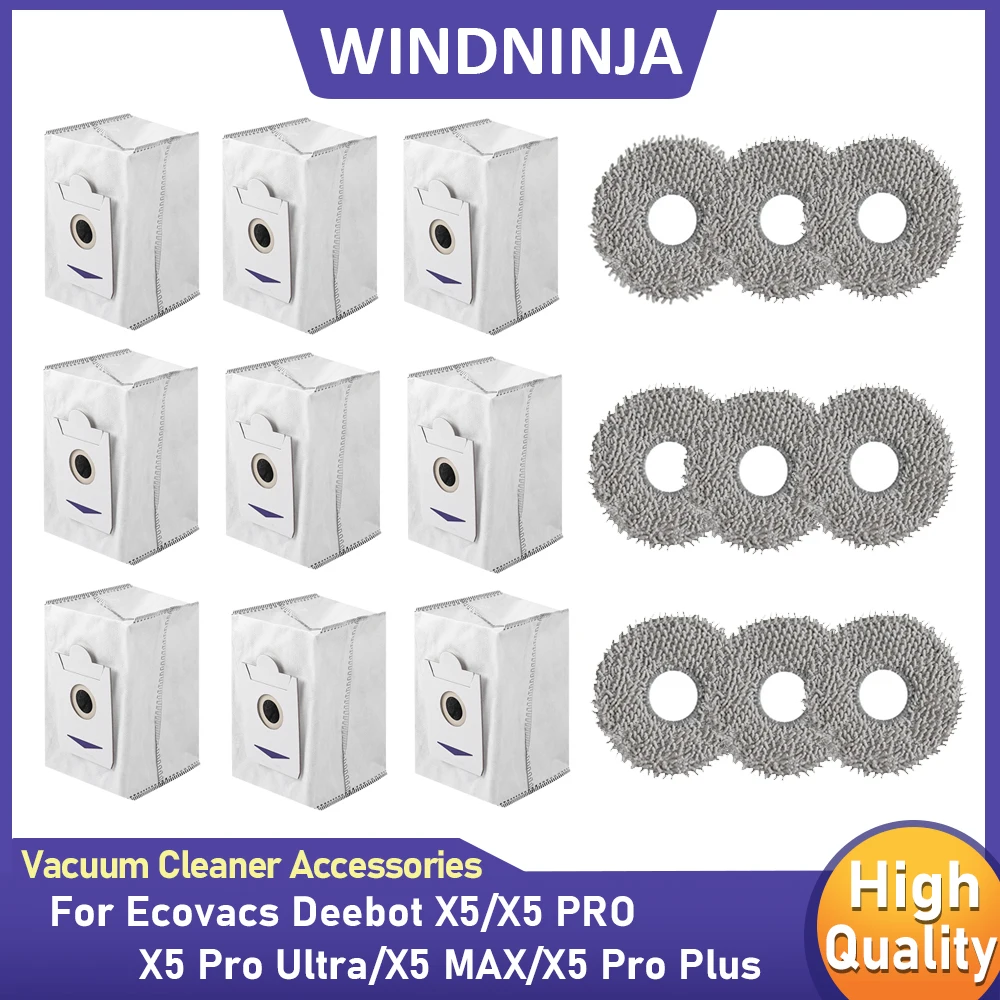 Dust Bag Mop Pads for Ecovacs Deebot X5/X5 MAX/X5 PRO/X5 Pro Ultra/X5 Pro Plus Robot Vacuum Cleaner Dust Bag Moping Cloth Parts
Dust Bag Mop Pads for Ecovacs Deebot X5/X5 MAX/X5 PRO/X5 Pro Ultra/X5 Pro Plus Robot Vacuum Cleaner Dust Bag Moping Cloth Parts