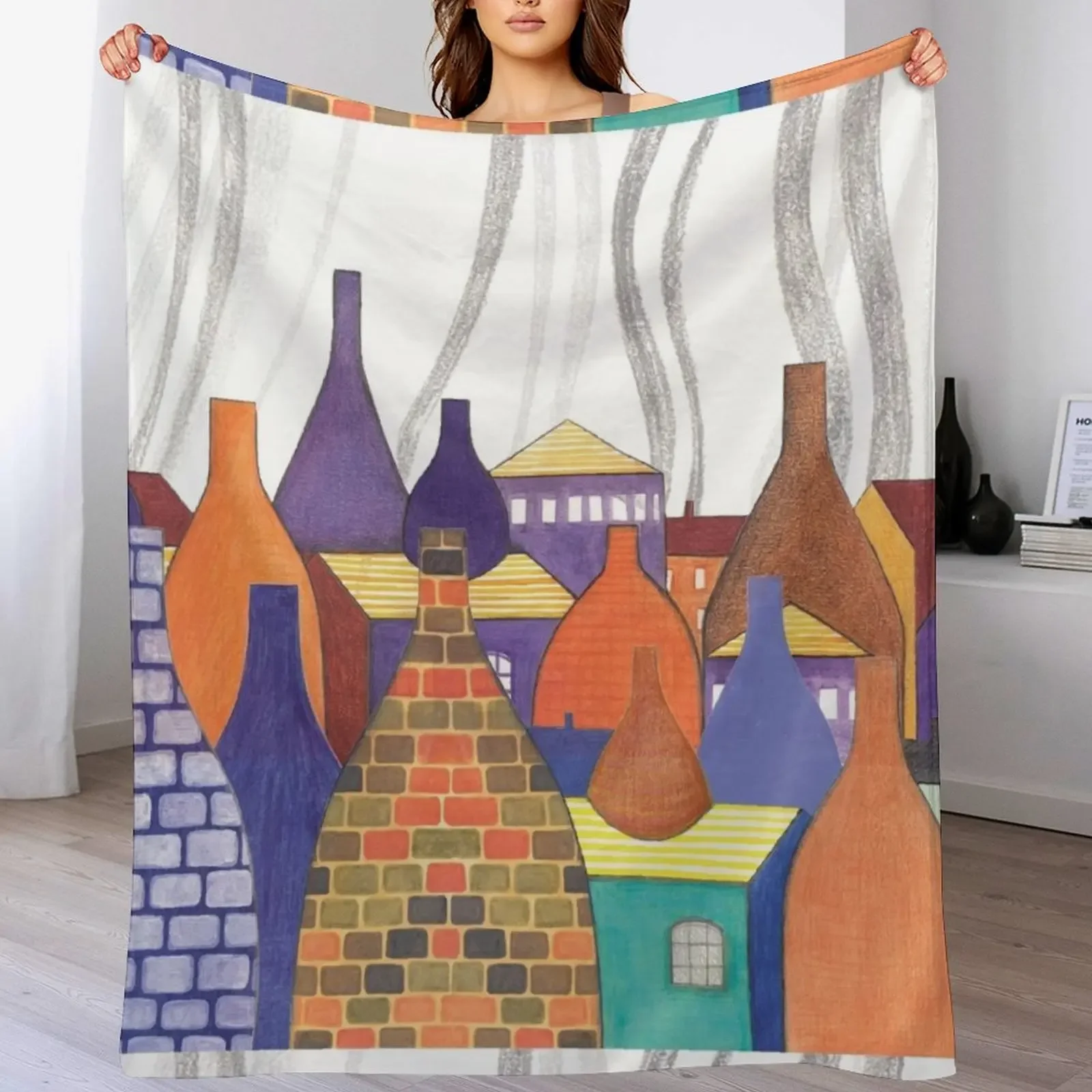 STOKE ON TRENT: SMOKE KILNS Throw Blanket Quilt For Decorative Sofa Personalized Gift Blankets
STOKE ON TRENT: SMOKE KILNS Throw Blanket Quilt For Decorative Sofa Personalized Gift Blankets