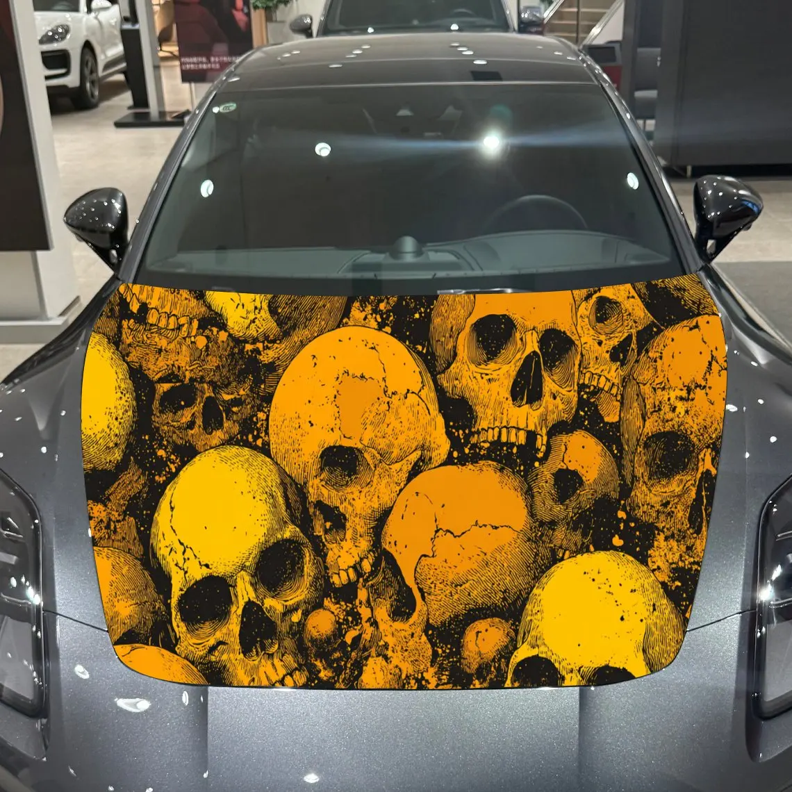 Orange Skull Swarm Mystic Thrill PVC Car Engine Hood Vinyl Wraps, Self-Adhesive Waterproof Car Hood Decal Sticker, Car Decoratio
Orange Skull Swarm Mystic Thrill PVC Car Engine Hood Vinyl Wraps, Self-Adhesive Waterproof Car Hood Decal Sticker, Car Decoratio
