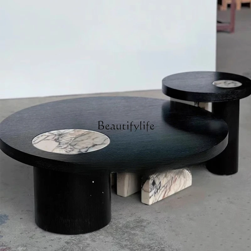 Medieval retro round living room coffee table light luxury modern combination coffee table
Medieval retro round living room coffee table light luxury modern combination coffee table