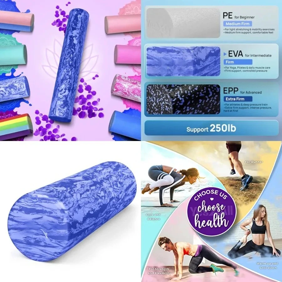 EVA Firm Foam Roller for Back - Round Back Roller for Exercise, Yoga & Pilates 12/18/24/36 inch
EVA Firm Foam Roller for Back - Round Back Roller for Exercise, Yoga & Pilates 12/18/24/36 inch