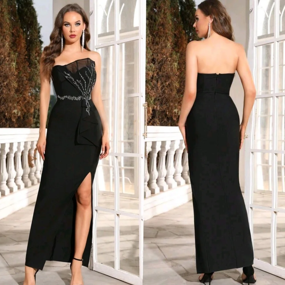 Customized Sexy Classic Jersey Pleat Sequined Straight Strapless Midi Dresses Bespoke Occasion Dresses Exquisite Elegant Casual
Customized Sexy Classic Jersey Pleat Sequined Straight Strapless Midi Dresses Bespoke Occasion Dresses Exquisite Elegant Casual