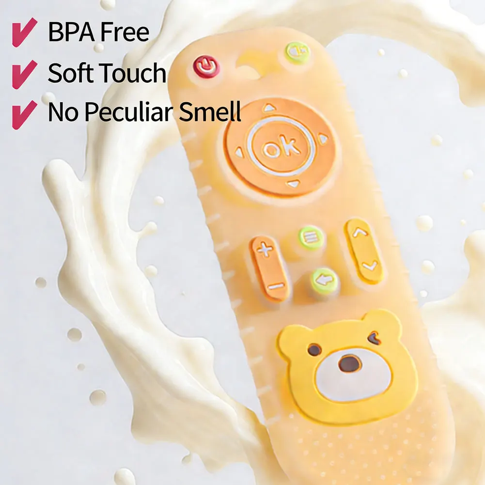 Успокаивающие силиконовые игрушки-прорезыватели для младенцев в форме пульта ДУ, детские прорезыватели-грызунки, мультяшные прорезыватели-палочки
Успокаивающие силиконовые игрушки-прорезыватели для младенцев в форме пульта ДУ, детские прорезыватели-грызунки, мультяшные прорезыватели-палочки