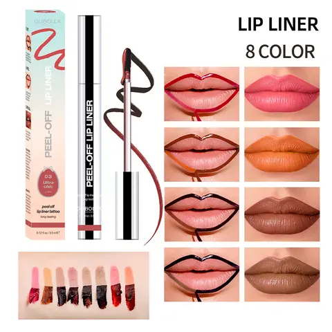 Matita Labbra Peel-Off, Rossetto Liquido Effetto Tatuaggio, Impermeabile, Lunga Durata, Tinta Labbra Opaca, Cosmetici per Labbra, Esalta il Colore delle Labbra, Prodotti per la Cura delle Labbra Nutrienti per Donne e Ragazze, Trucco
